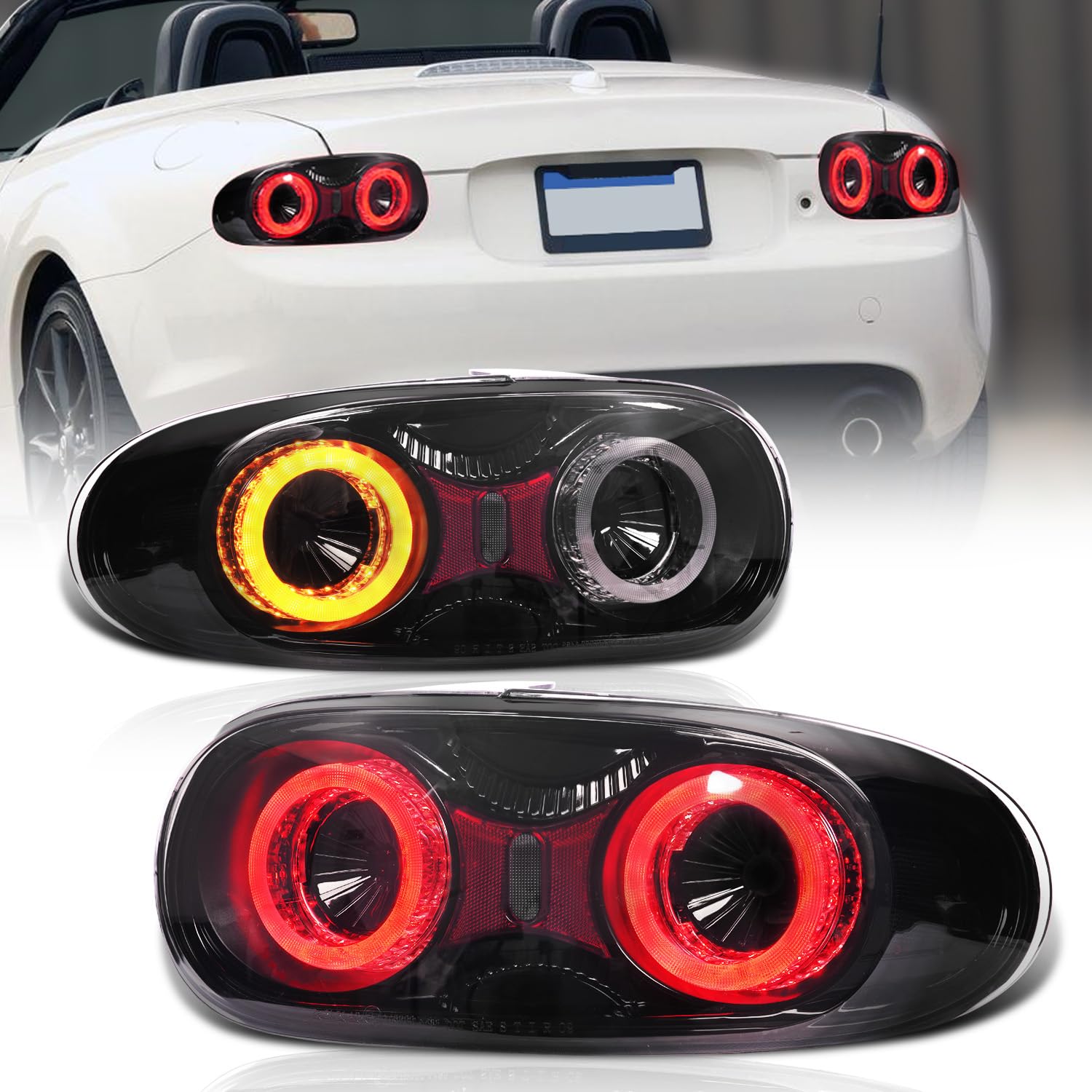 Amazon | Archaic マツダ MX-5 テールランプ NCロードスター NC2 NC3